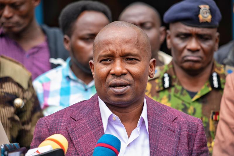 File image of CS Kithure Kindiki.