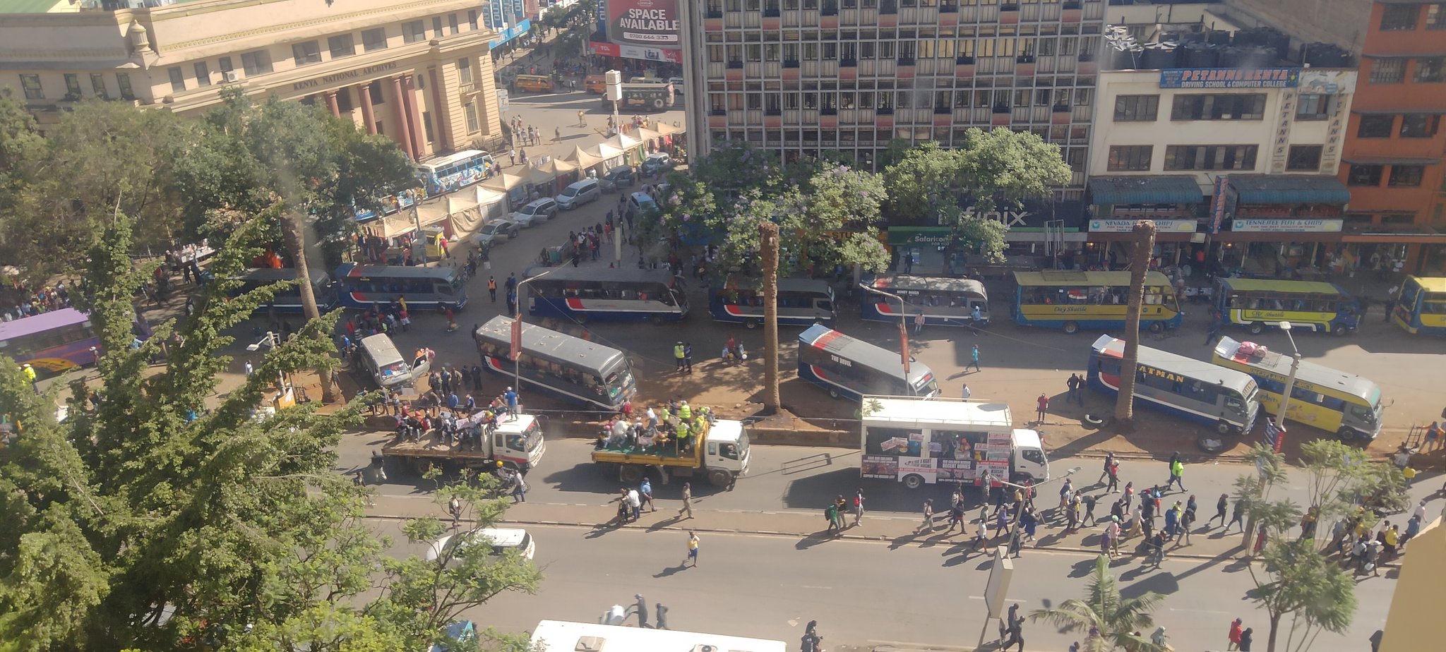 Protests in Nairobi on Thursday, December 28, 2023.Photo/ courtesy.
