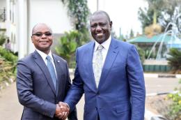 File image of President William Ruto and Amason Kingi