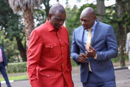 File image of President William Ruto with Joshua Kutuny.