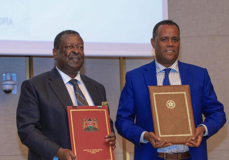 Prime Cabinet Secretary Musalia Mudavadi in Ethiopia.