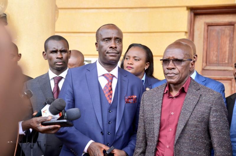 File image of Boni Khalwale with Danstan Omari.