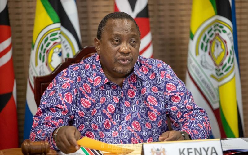 File image of former President Uhuru Kenyatta.