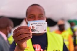 File image of a Huduma Namba card.
