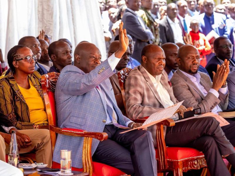 File Image of DP Gachagua, Koskei and Murkomen in Nandi County.