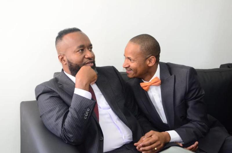 File image of Babu Owino with Joho.
