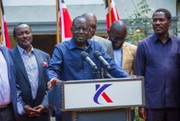 File image of Azimio la Umoja leader Raila Odinga.