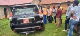 File image of a diplomatic vehicle impounded by NTSA.