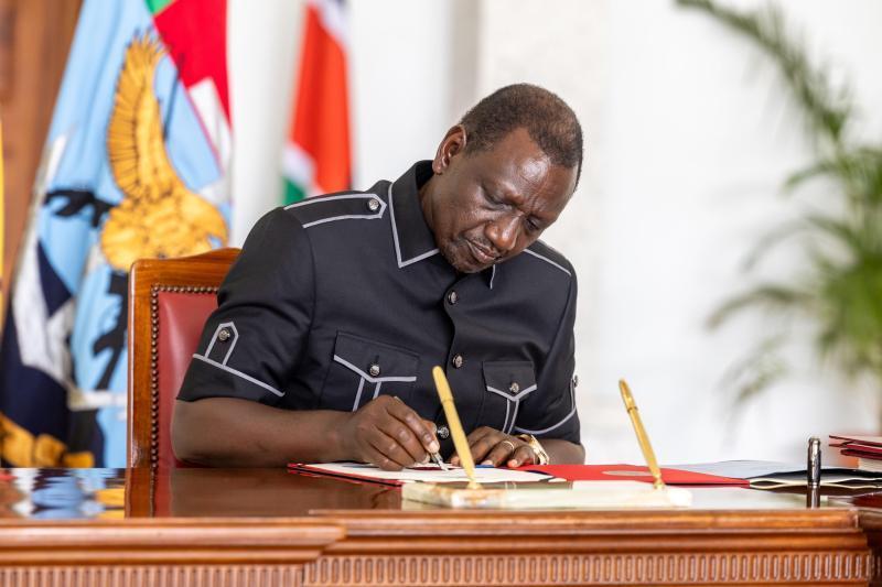 President William Ruto at State House Nairobi.
