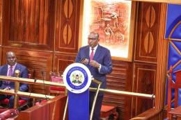 Defence Cabinet Secretary Aden Duale at the Senate.