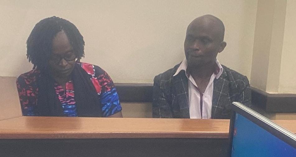 File image of Mwangi Wa Iria's wife and her brother.