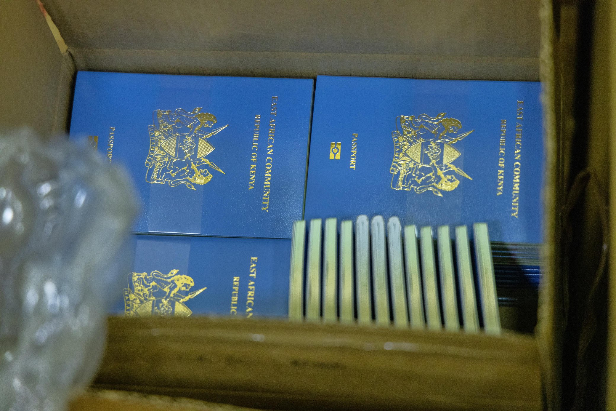 File image of Kenyan passports.