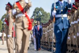 President William Ruto during the KDF passout parade in Eldoret.