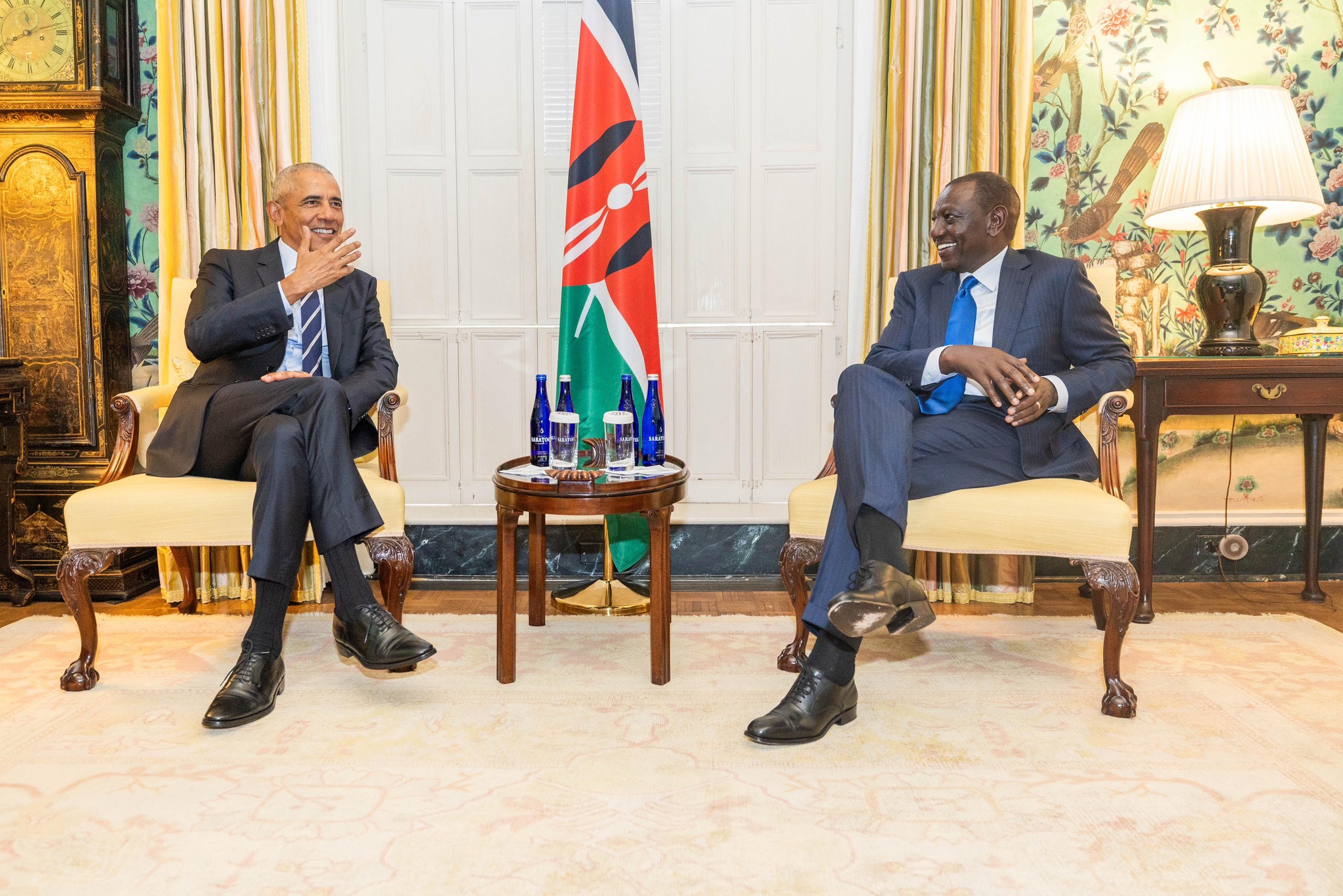 President William Ruto holds talks with former US President Barack Obama.