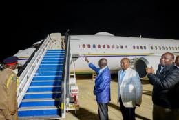 File Image of the Private Jet used by President Ruto for his trip to the US.
