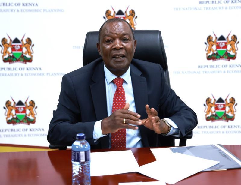 File image of Treasury CS Njuguna Ndung'u.