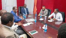 File image of ODM leader Raila Odinga chairing a meeting.