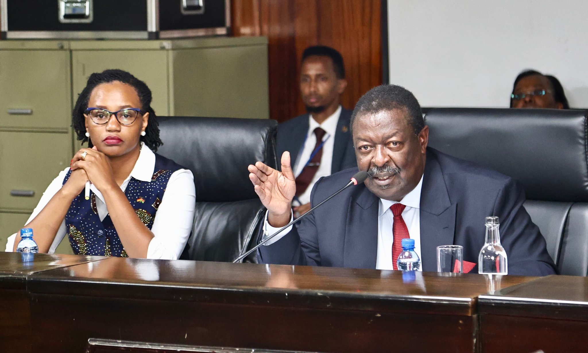 PCS Musalia Mudavadi appearing before the National Assembly Defence, Intelligence, and Foreign Relations Committee.