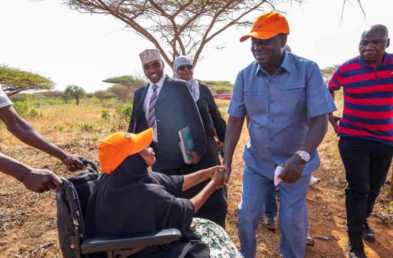 File image of ODM leader Raila Odinga with Mama Zahra