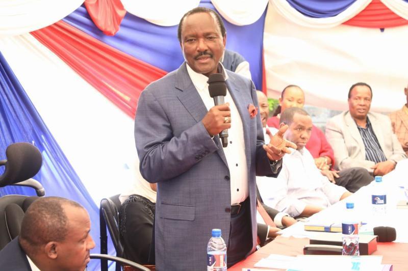 Wiper Party leader Kalonzo Musyoka at the Wiper party headquarters in Nairobi.