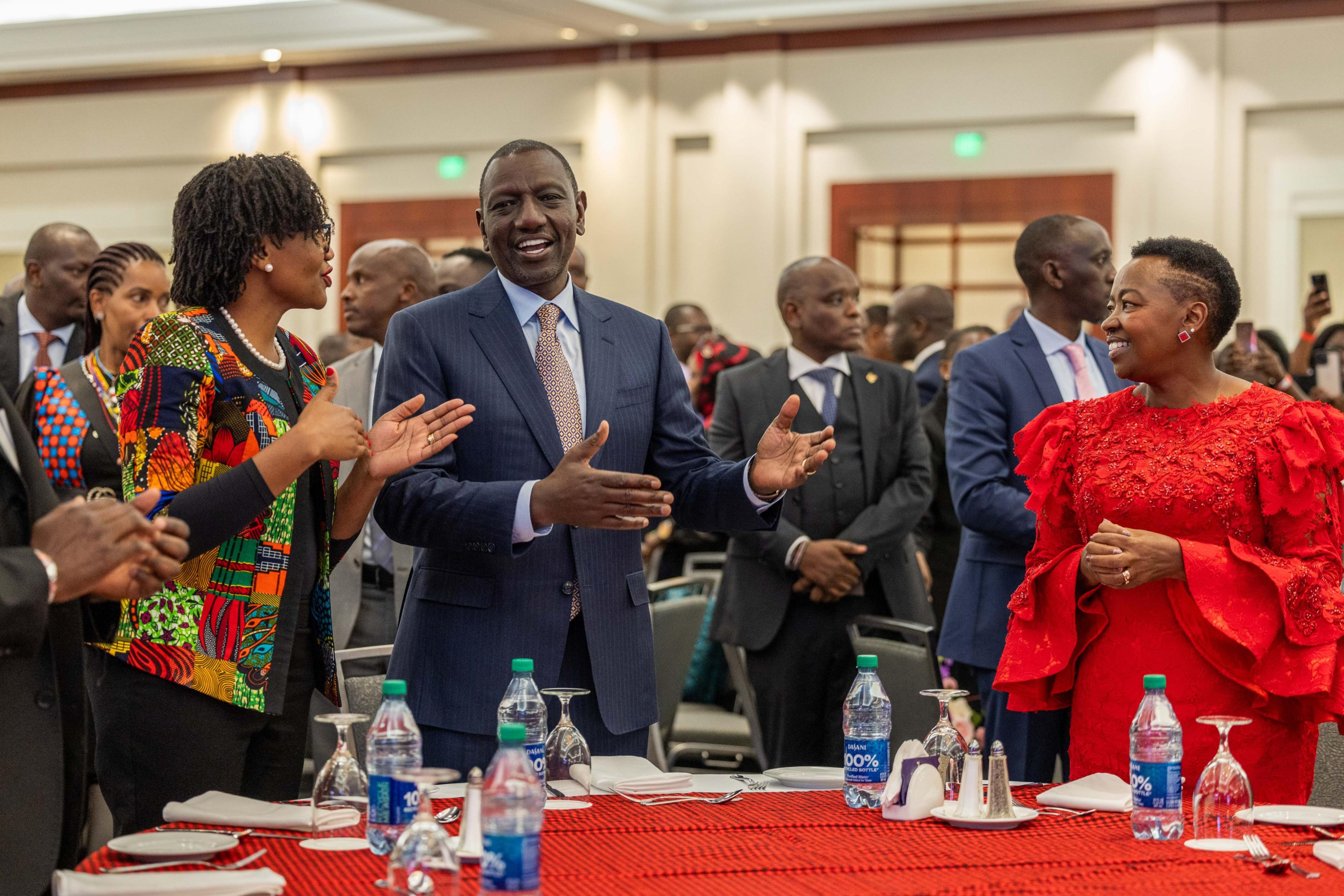 File Image of President William Ruto engaging the Kenyan diaspora in Atlanta, Georgia.