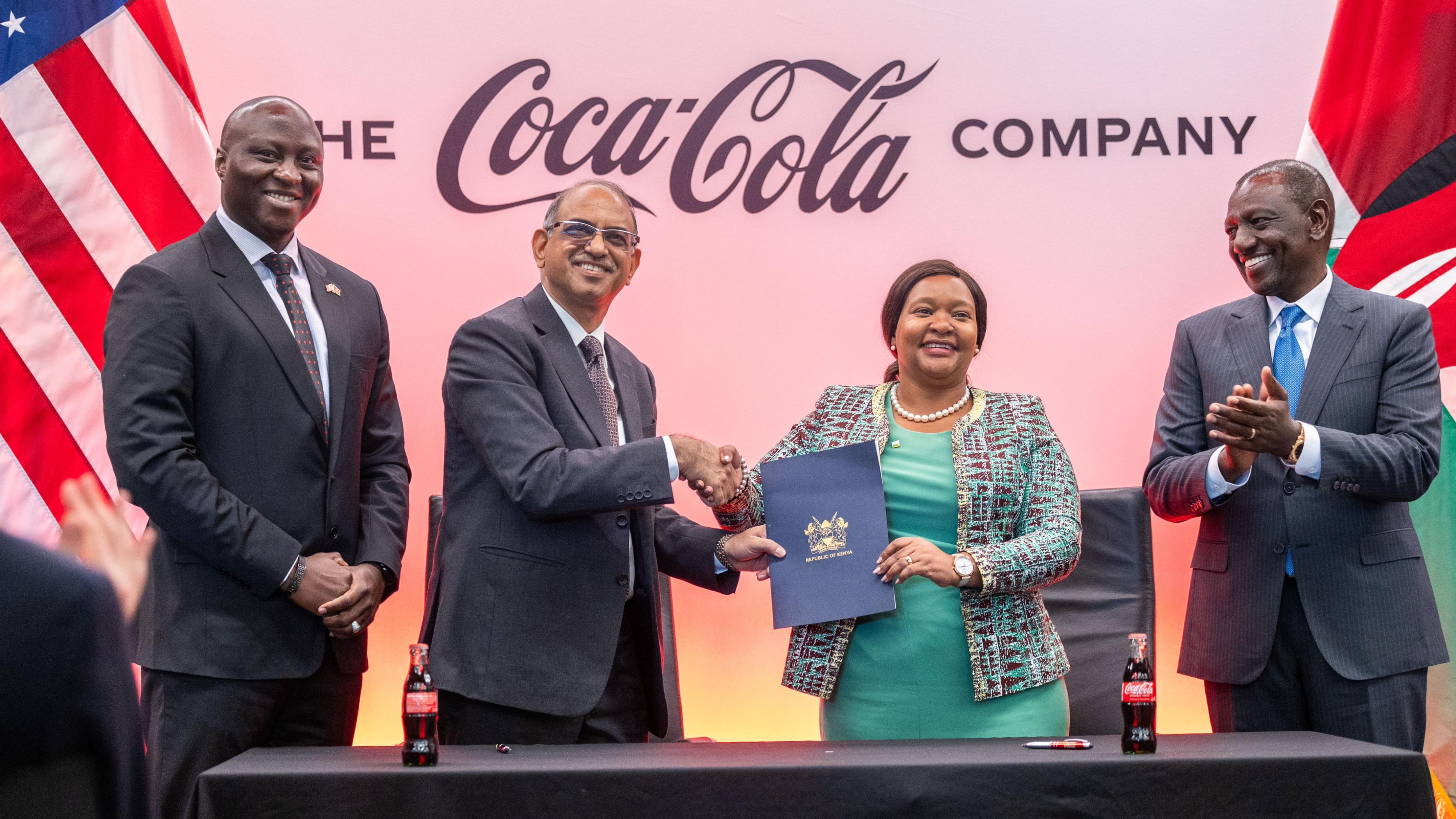 President Ruto, CS Miano, and others at  Coca-Cola company headquarters in Atlanta, Georgia.