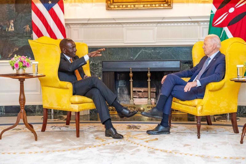 US President Joe Biden hosts President William Ruto at the White House in Washington, D.C.