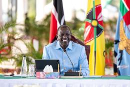 President William Ruto at State House Nairobi.
