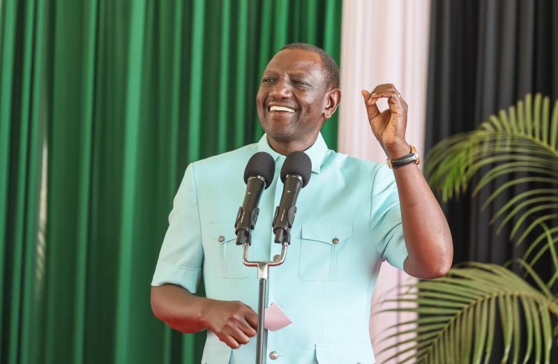President William Ruto at State House Nairobi.