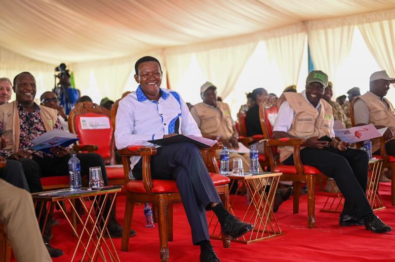 Tourism CS Alfred Mutua in Narok County.