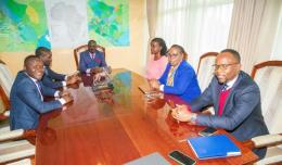 Azimio leader Raila Odinga meets youthful ODM leaders.