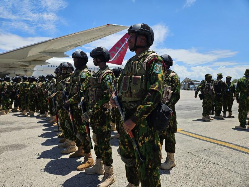File image of Kenyan Police Officers in Haiti.