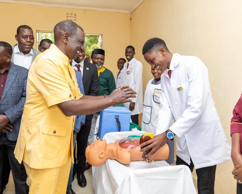 President William Ruto in Tharaka Nithi County.
