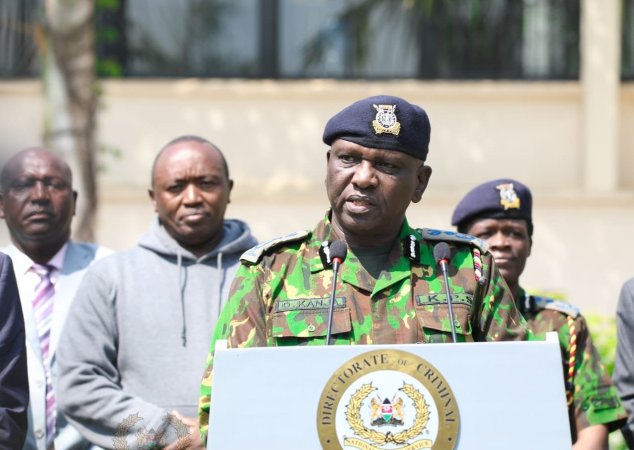 File image of Police IG Douglas Kanja.