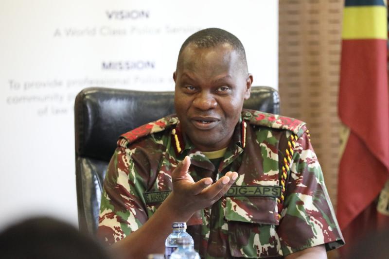 File image of Acting Police IG Gilbert Masengeli.