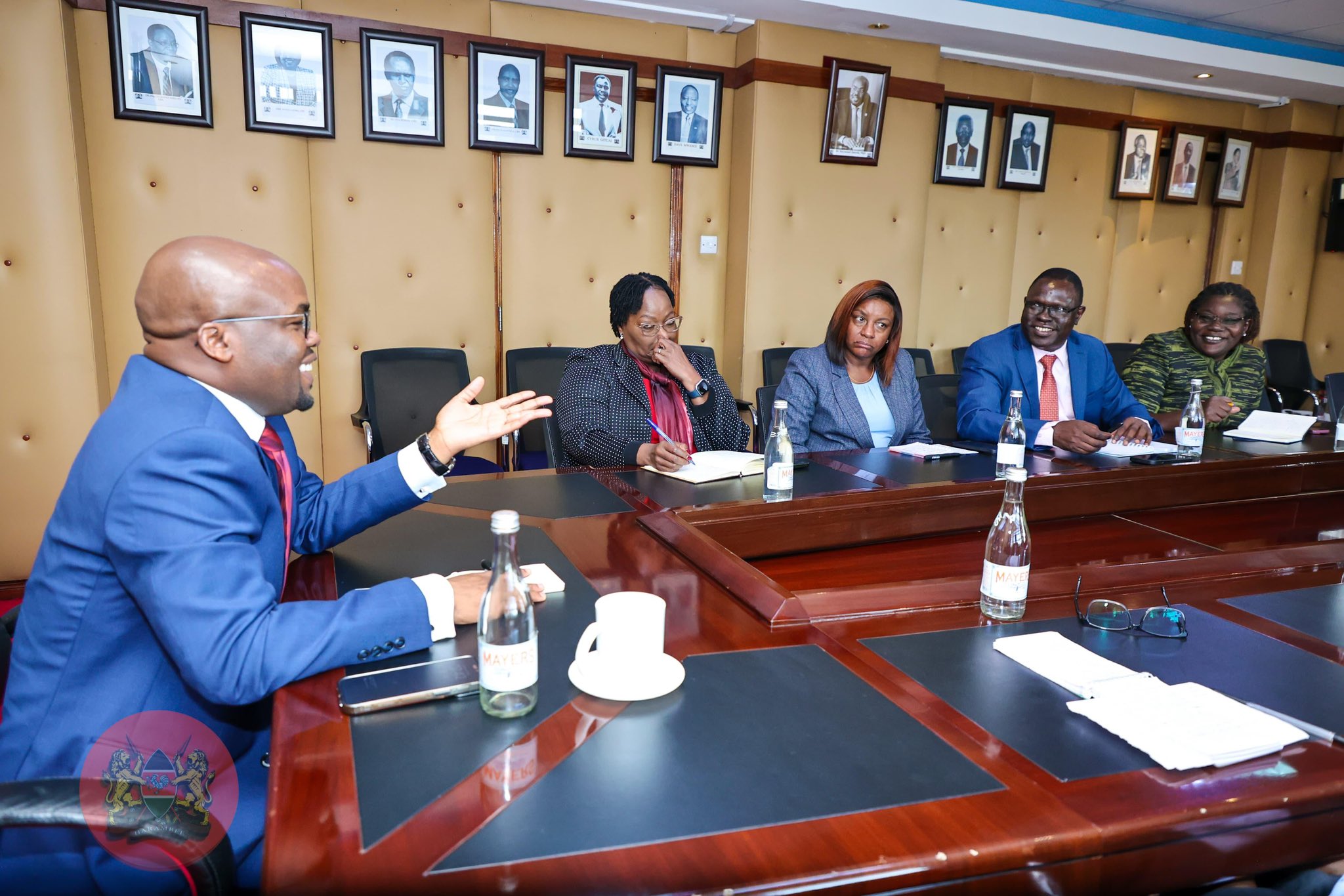 Interior PS Raymond Omollo meeting Regional Commissioners.