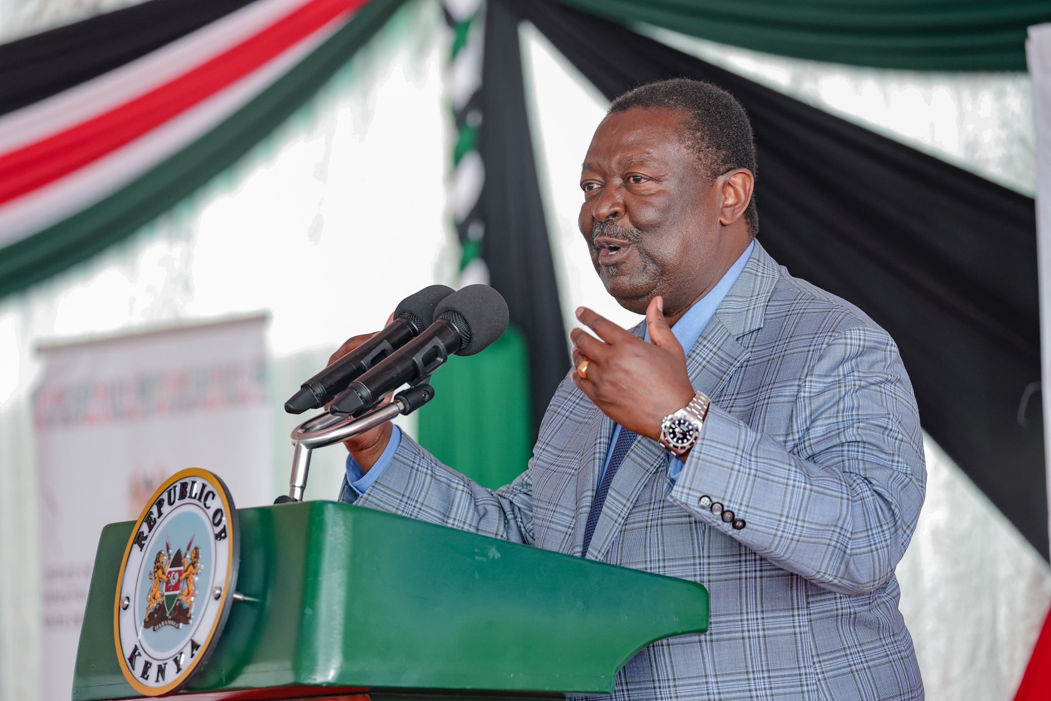 File Image of Prime Cabinet Secretary Musalia Mudavadi in Vihiga County.