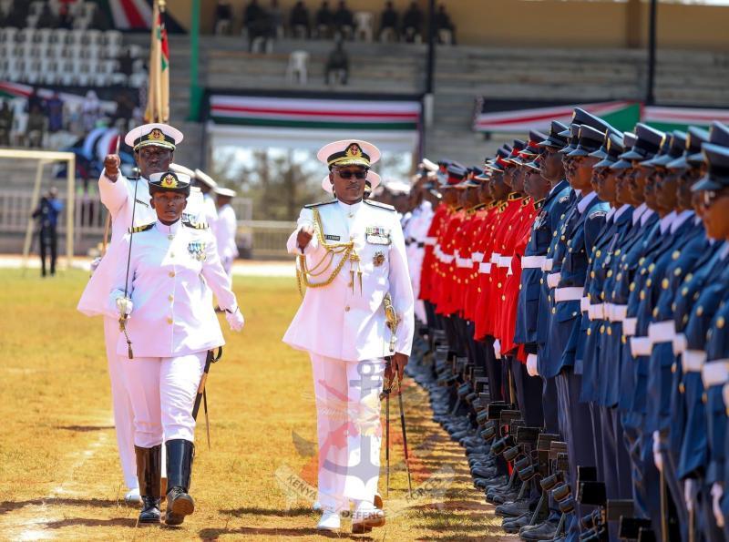 Lieutenant Colonel Faith Mwagandi led a guard the Guard of Honour for the first time in Kenya.