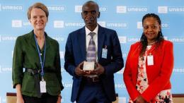 File image of Eliud Kipchoge during his unveiling as UNESCO Goodwill Ambassador for Sport, Integrity, and Values
