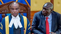 Photo collage of Amason Kingi and Rigathi Gachagua