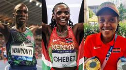File image of Emmanuel Wanyonyi, Beatrice Chebet and Emmanuel Wanyonyi