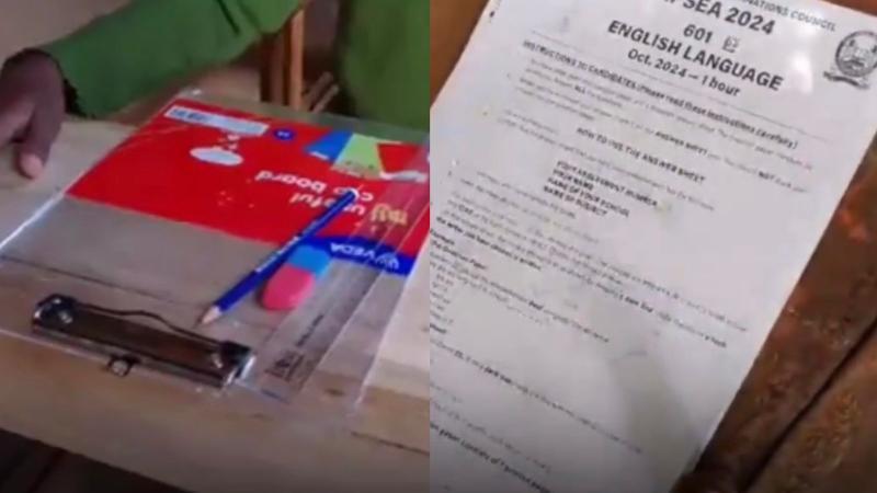 File image of recovered fake KPSEA exam papers
