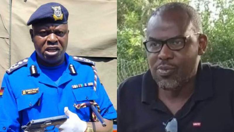 Photo collage of Nyanza Regional Police Commander Patrick Tito and Willis Ayieko