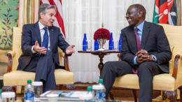 File image of Antony Blinken and William Ruto