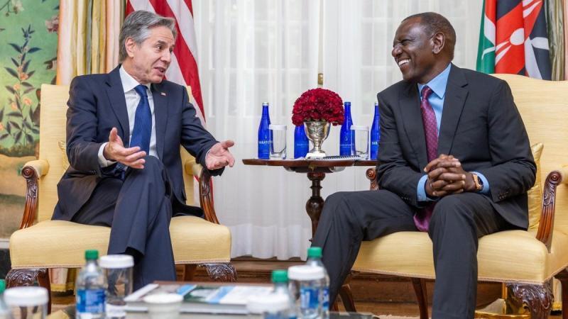File image of Antony Blinken and William Ruto