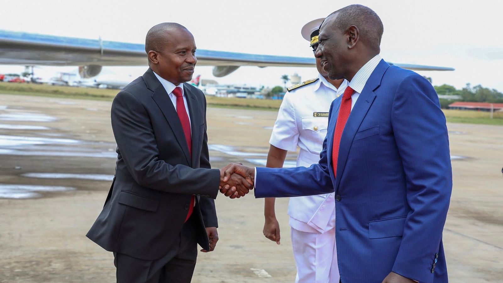 File image of Kithure Kindiki and William Ruto