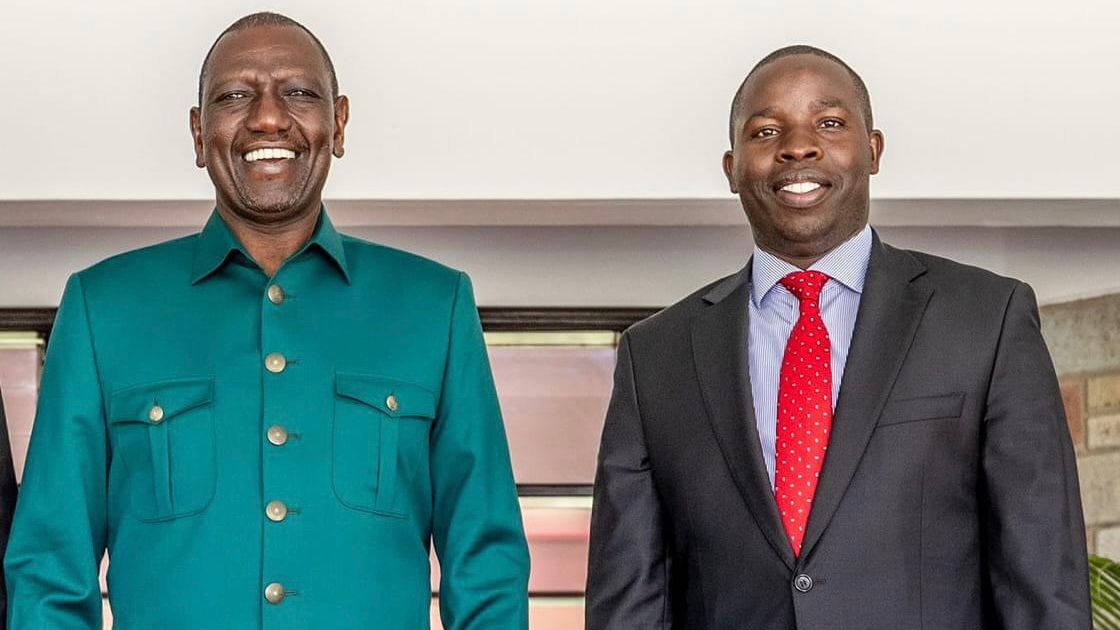 File image of William Ruto and Stephen Sang