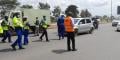 NTSA and traffic officers during a past enforcement exercise along a highway.