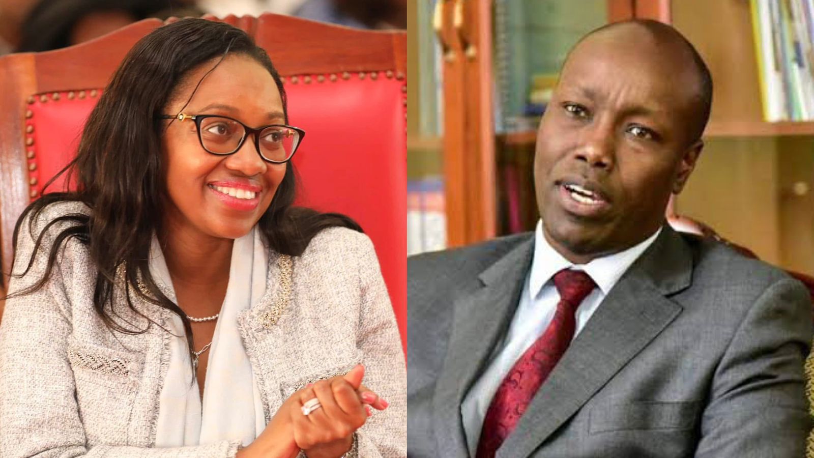 File images of Susan Kihika and Lee Kinyanjui