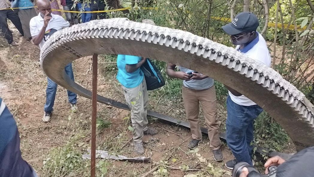 File image of a space object that fell in Makueni County